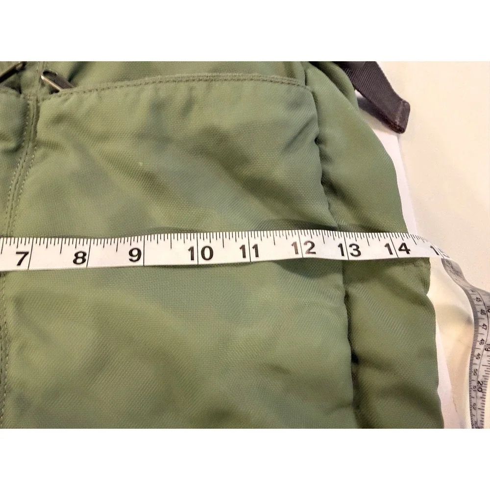 OverLand Equipment Green Nylon Tote Shoulder Travel Organizer Bag Utility EUC